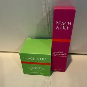 Peach & Lily Bundle Retinal For All and Peptide Pro Moisturizer New